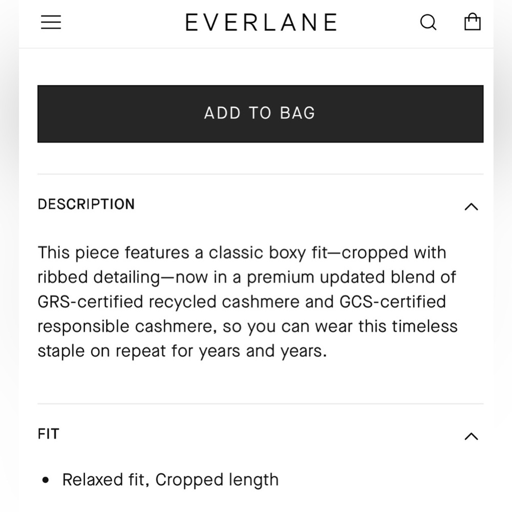 Everlane The Boxy crew in cashmere - Picture 7 of 7